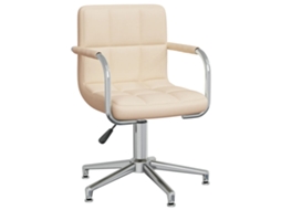 Dining Chair, Dining Chairs Vidaxl Creme Tecido (n/a)