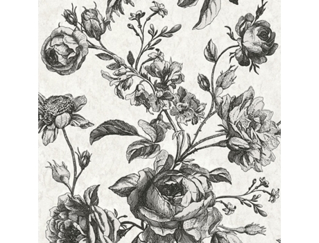 387002-Gu Papel de Parede com Flores Ligeiramente Texturizado Piscando 5 33 M2 PROFHOME