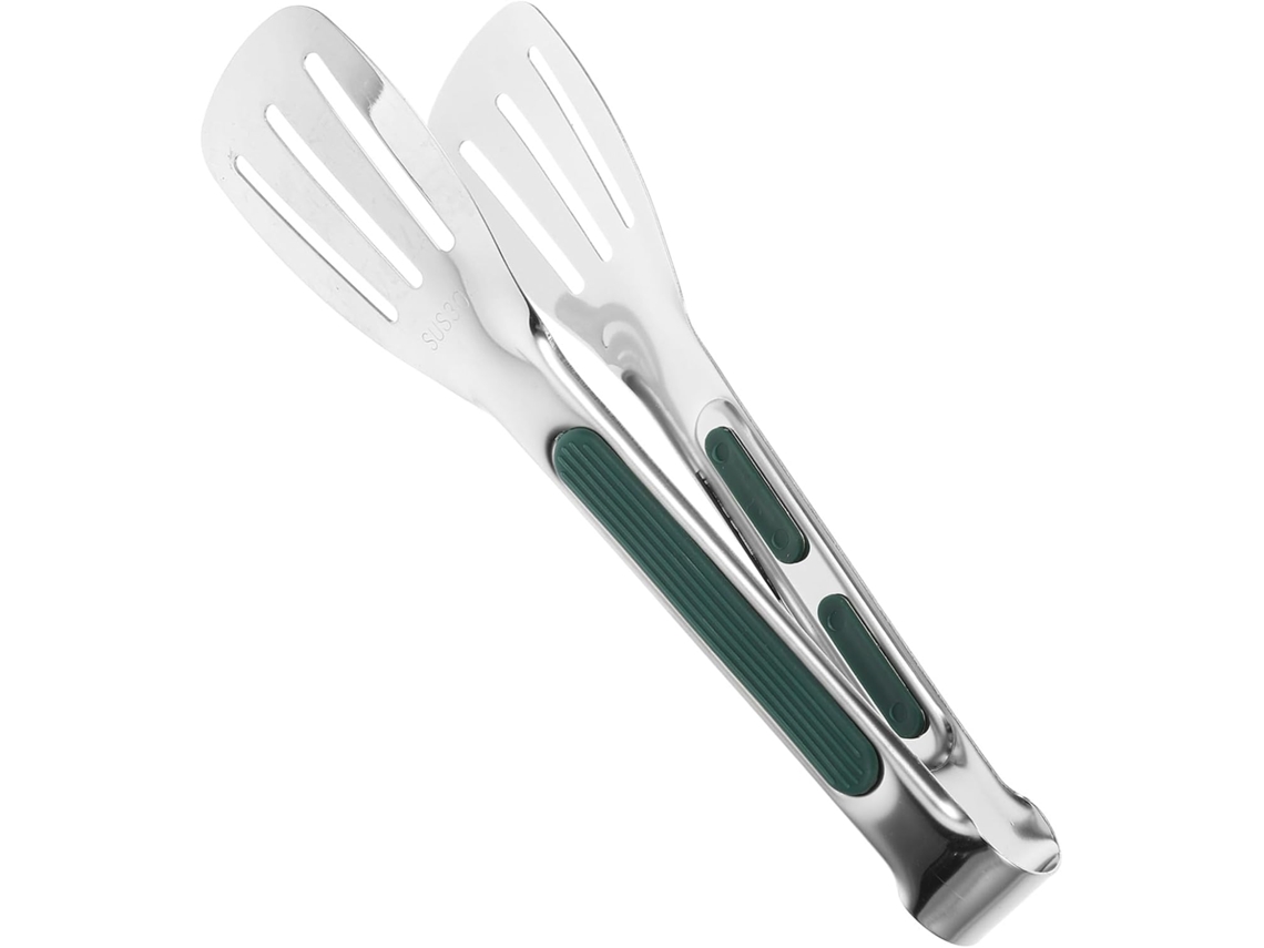 Pinça De Cozinha Antiderrapante Em Aço Inoxidável Para Churrasco, Bife, Salada, Frutas E Legumes Versátil