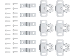 Nuobesty Conjunto De 35 Peças Fecho Duplo Roletes Armário, Reforçado, Com Mecanismo De Mola Seguro, Em Aço Laminado