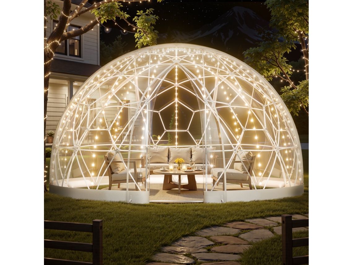 Tenda Bubble Dome Vevor Para 10 A 14 Pessoas, 457 X 290 Cm