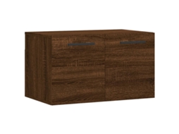 Wall Cabinet, Wall Cabinets Vidaxl Marrom Madeira Processada (60 X 36.5 X 35 Cm)