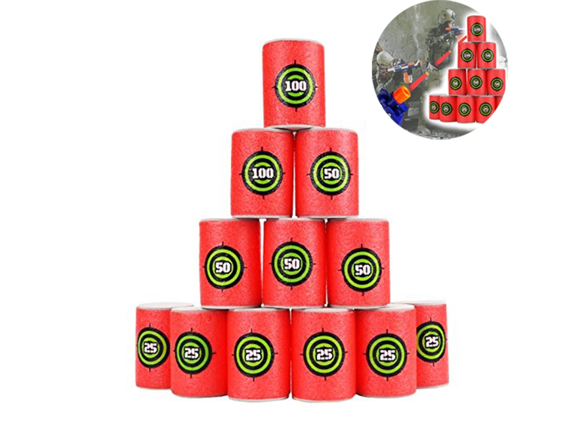 12pcs Alvo De Bala Universal Eva Macio Para Crianças 1,7x2,4 Polegadas