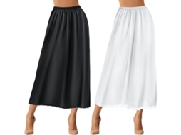 Faldas de Seda Fasst com Encaje para Mulher de Vestidos S/MARCA