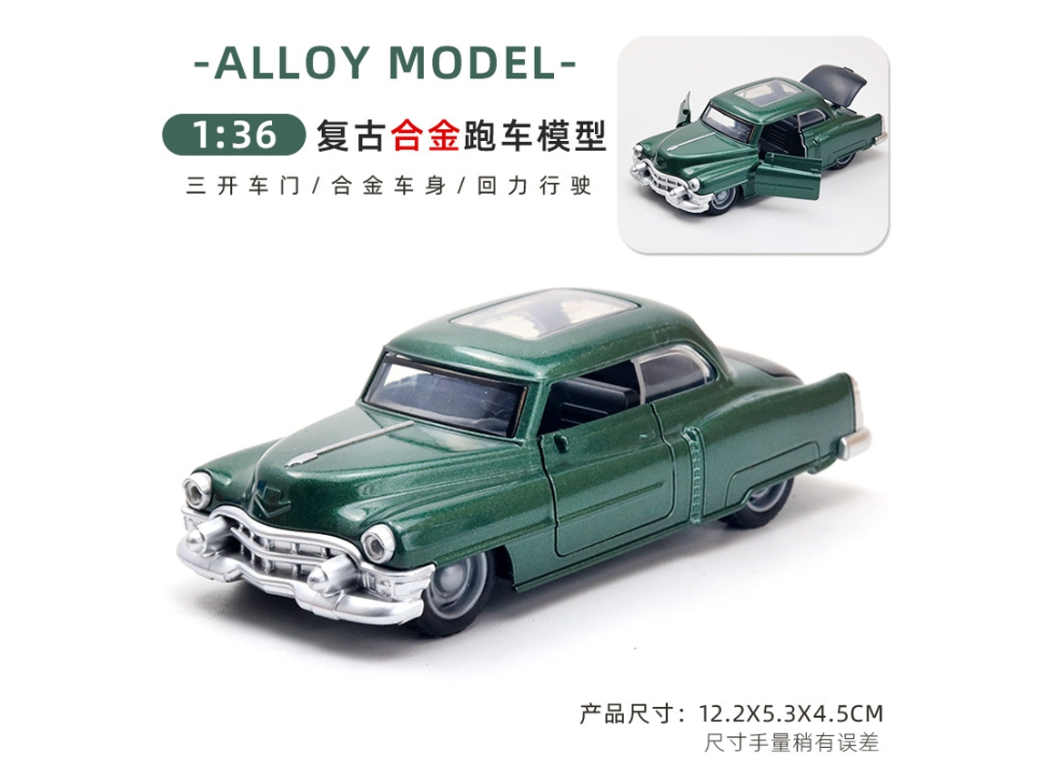 Miniatura de Carro em Escala 1/36, Feita em Metal Fundido, Presente para Crianças. MDUG