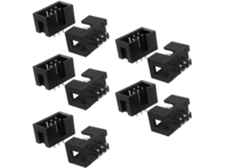 Conectores IDC Retos 2x3 Pinos Passo 2,54 Mm 10 Peças CHABERLU