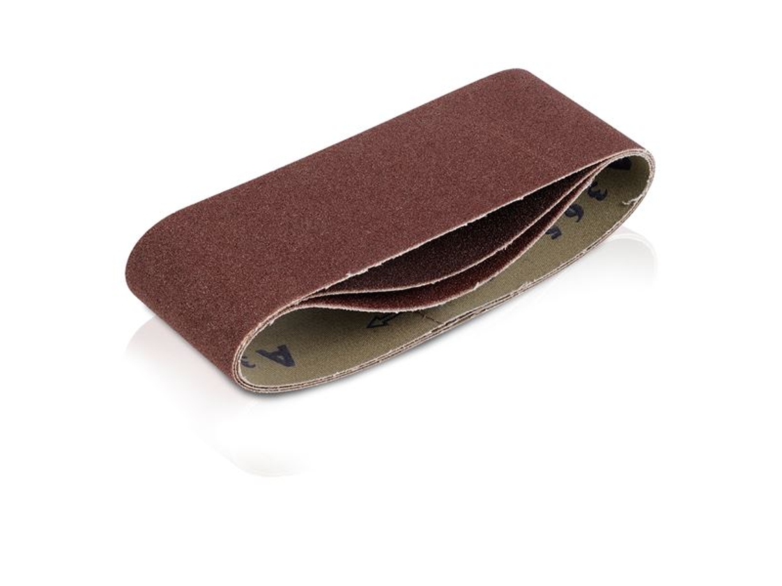Cinta de Lixa 75X457Mm Média K80 Conjunto de 3 Peças WOVAR