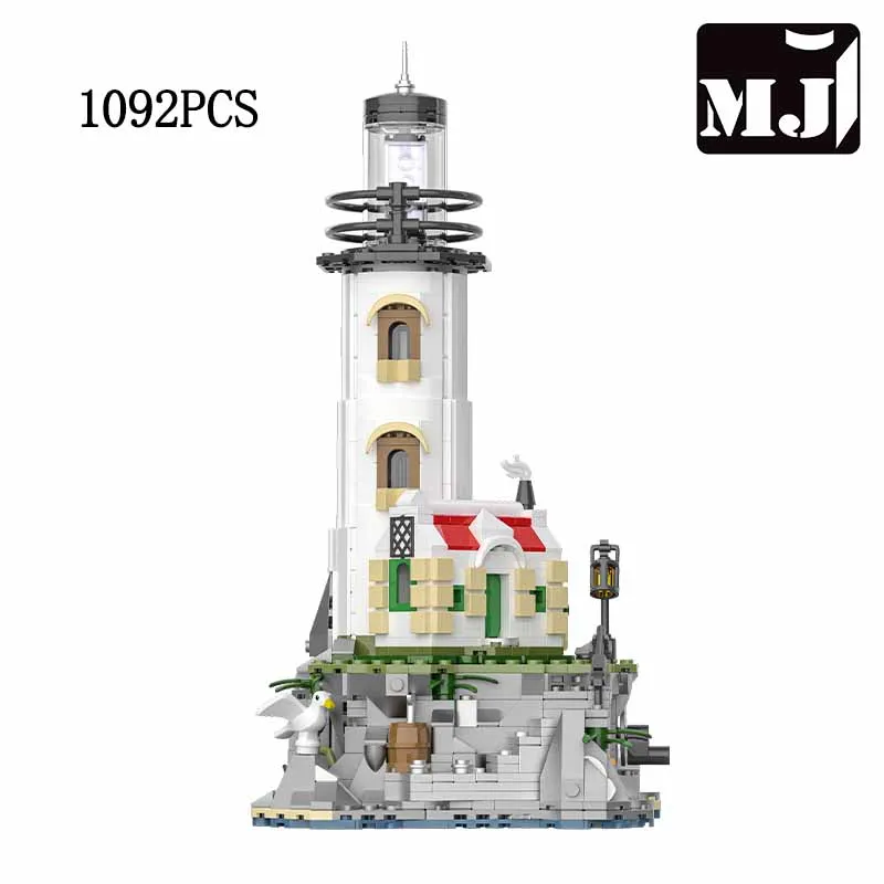 (1092 Peças) Brinquedo De Montar Farol De Blocos