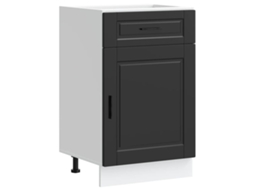 Kitchen Base Cabinet, Kitchen Base Cabinets Vidaxl Preto Madeira Processada (n/a)