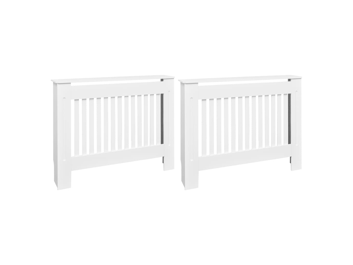 Radiator Cover Cabinet, Radiator Cover Cabinets Vidaxl Branco Mdf (112 X 19 X 81.5 Cm)