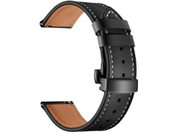 Pulseira De Couro 18 Mm Com Sistema Liberação Rápida, Compatível Os