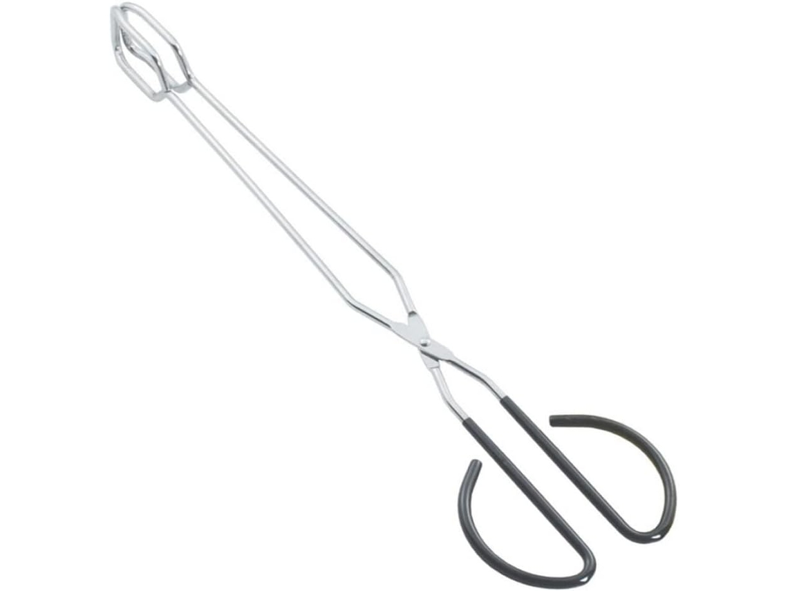 Pinça De Aço Inoxidável Para Churrasco 40cm 16 Polegadas, Ideal Para Grelhar E Cozinhar Em Piqueniques