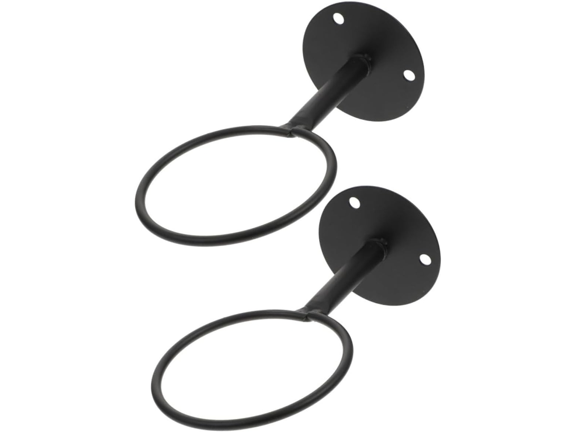 Suporte De Parede Para Bolas Esportivas, Conjunto Com 2 Prateleiras Resistentes Gokoco