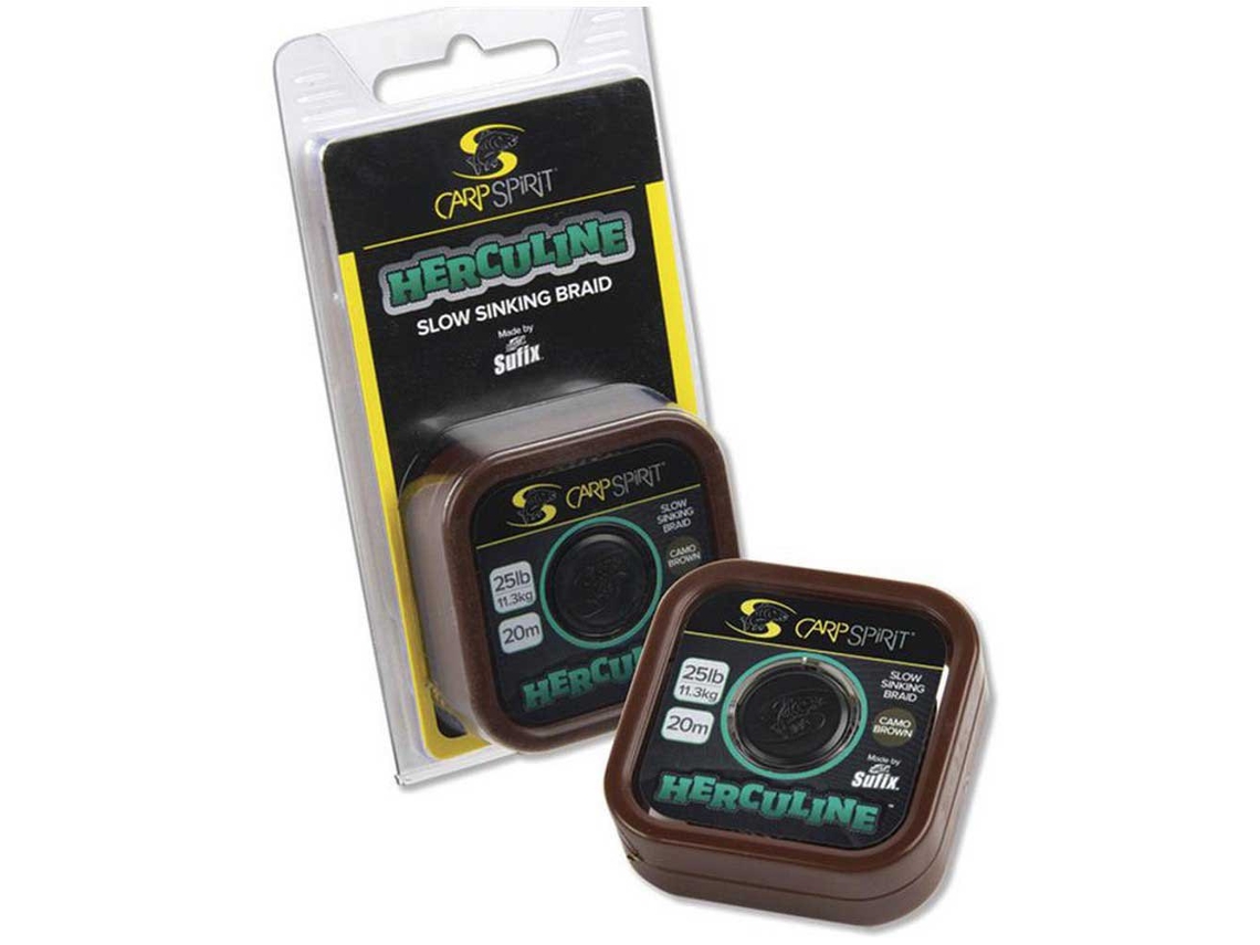 Linha Carpfishing Herculine 20 M Castanho 15 Lbscarp Spirit