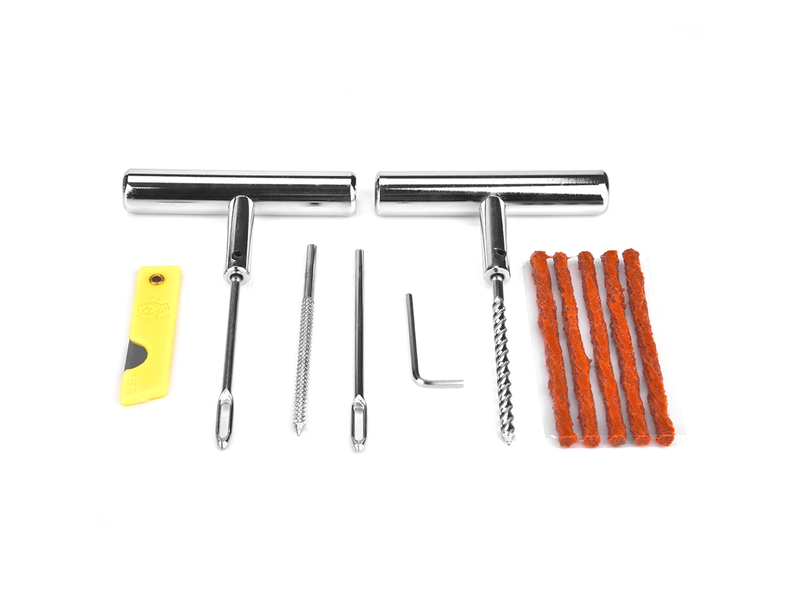Kit De Reparação De Pneus Laxiscreed Com 13 Peças Para Carros E Motos