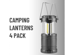 Lanternas De Acampamento, Pacote Com 4, Operadas Por Bateria, Para Áreas Externas, Caminhadas, Kits De Sobrevivência. Olysi Shop