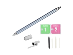 Caneta Estilo Touch Com Duas Pontas, Sem Carregamento, Para Celulares E Tablets, Cor Prata.