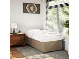 Estrutura De Cama 80x200 Cm Couro Artificial Cor Cappuccino