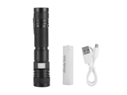 2026 lanterna Led Recarregável Usb Portátil de Alumínio Impermeável Ultra Brilhante para Uso Exterior e Emergência