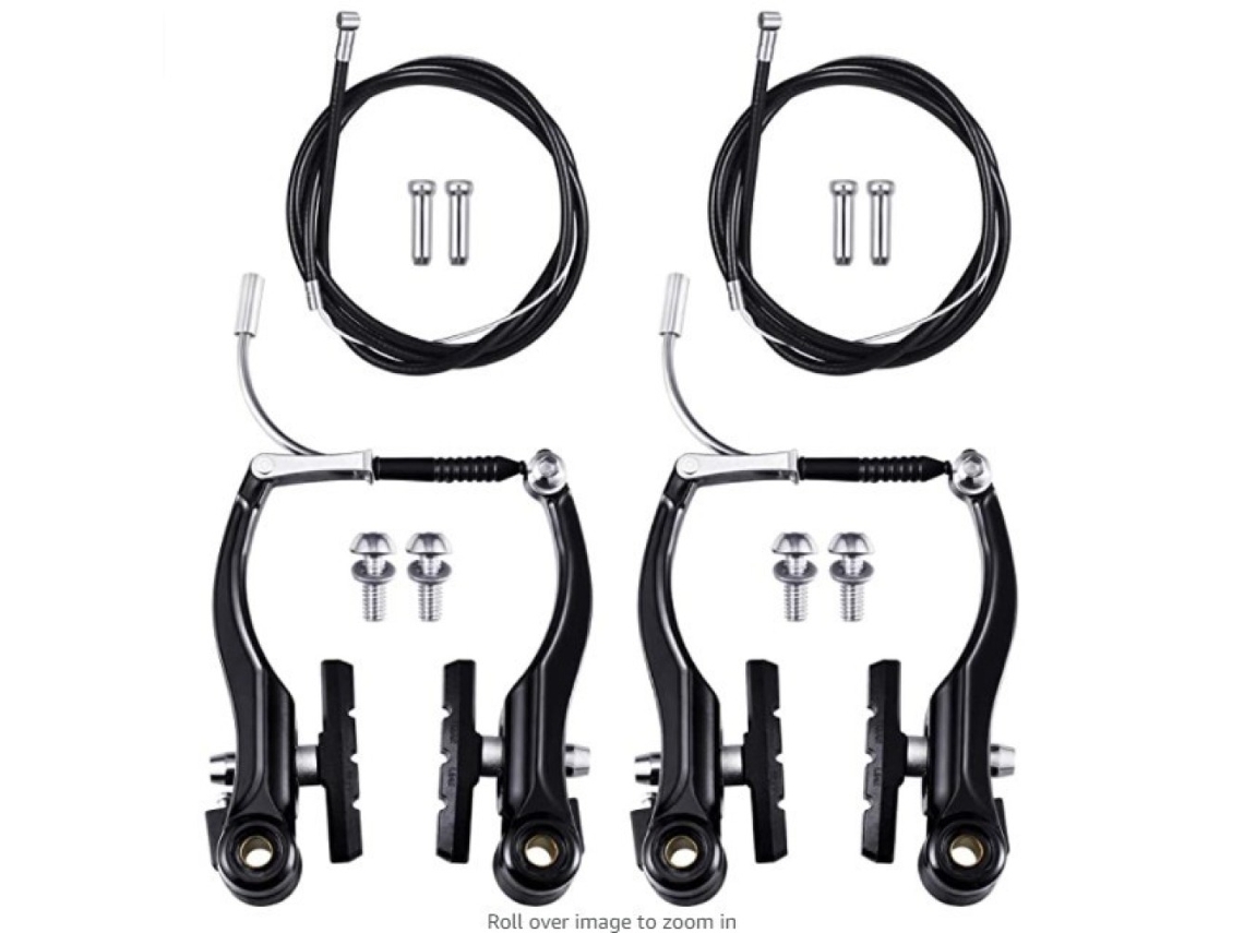 Conjunto De Freios De Bicicleta De Liga E Plástico, Compatibilidade Universal Para Amplas Aplicações, Substituição De Mountain Bike Com Cabos De Freio
