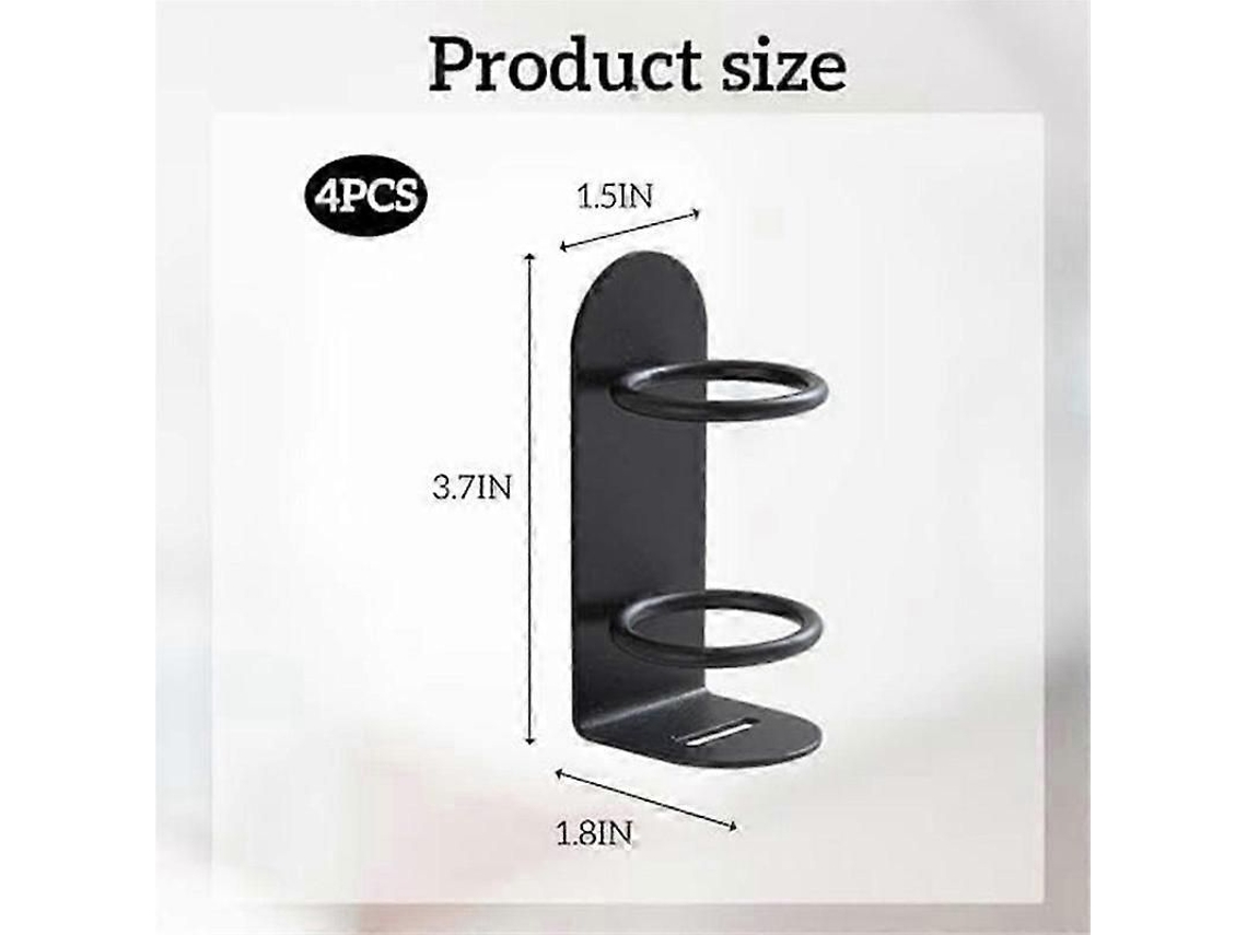 Conjunto De 4 Suportes Para Escova De Dentes Elétrica, Suporte Para Escova De Dentes Elétrica Preto, Suporte De Parede Para Escova De Dentes Elét