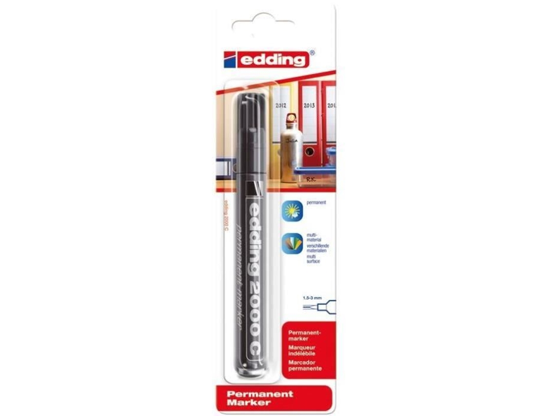 Marcador Permanente Preto Edding