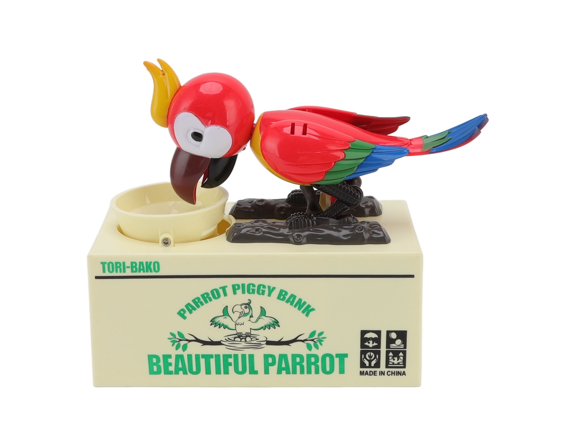 Cofrinho Elétrico Robótico Em Forma De Animal Fofo Para Crianças - Vermelho