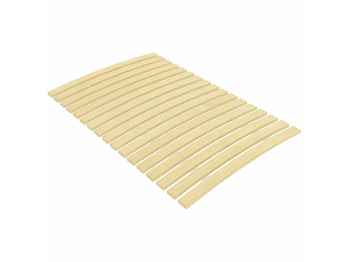 Estrado De Ripas Vidaxl Marrom Madeira (200x80 Cm)
