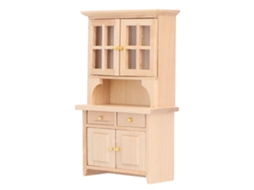 Armário De Madeira Para Casa De Bonecas 1:12 Mini Móvel Simulado Decoração Acessório