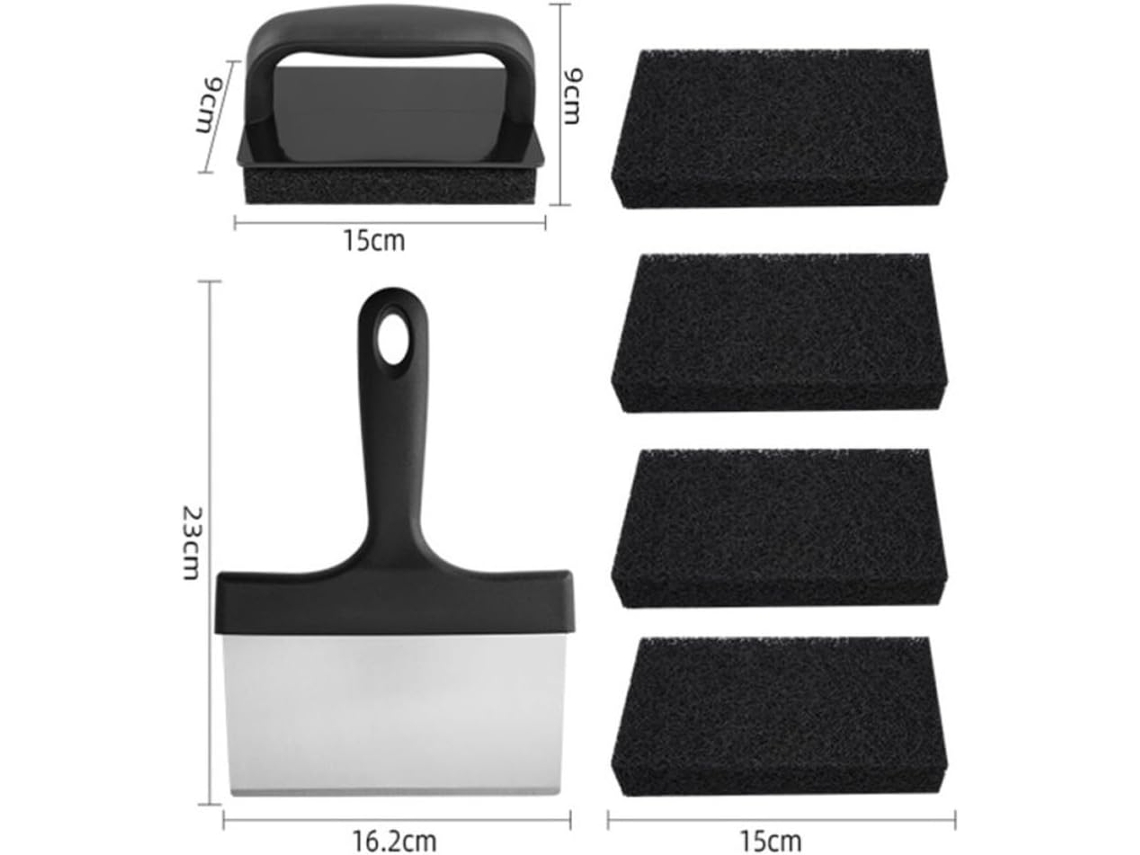 Conjunto De Escovas De Limpeza Para Churrasqueira - Design Funcional