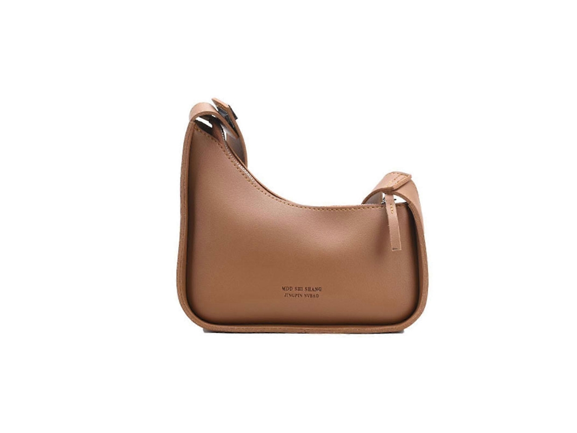 Bolsa De Ombro Feminina Com Alças Largas, Bolsa Combinando, Bolsa Transversal Casual, Presente Marrom