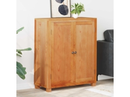 Vidaxl Armário Castanho 80 X 35 X 95 Cm Madeira De Carvalho Sólido