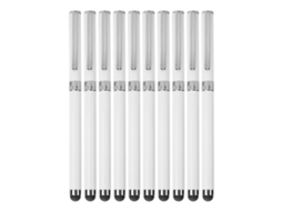 Aetheria 10pcs Caneta 2 em 1 Estilo Digital Capacitiva e Caneta Esferográfica Acessórios de Computador Branco