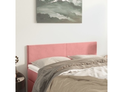 Vidaxl Cabeceiras Rosa 144x5x78/88 Cm Veludo