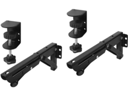 Suportes Antiderrapantes Para Bandeja De Teclado, Pretos, Com Fixação Por Grampo, 9x4, 3cm