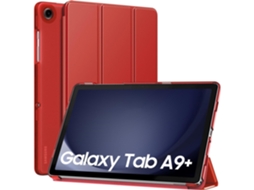 Yunzii Capa Protetora Para Galaxy Tab A9+/a9 Plus De 11 Polegadas, Perfeita Para Tablet Tab A9 Plus (sm-x210/x216/x218), Vermelha