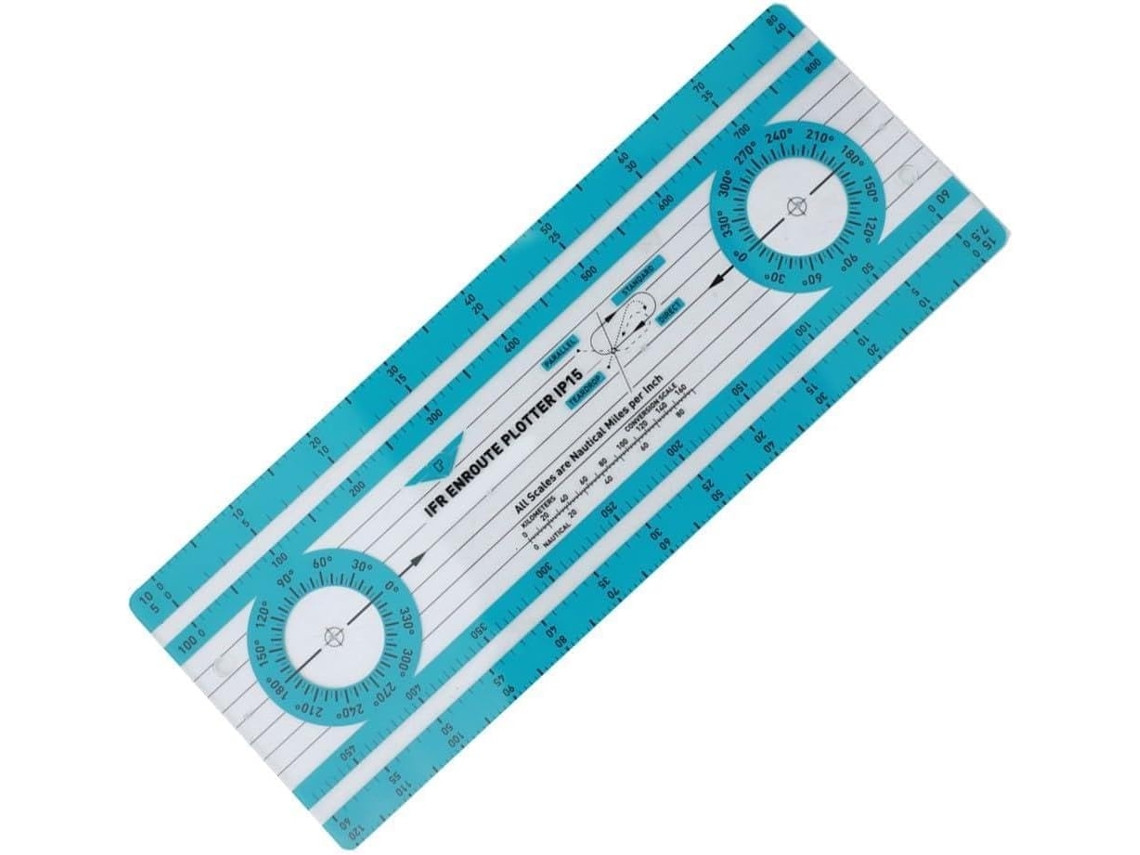 Régua paralela náutica Richvibe para navegação e levantamento topográfico, design ergonômico, 25 x 10 x 0,5 cm, material