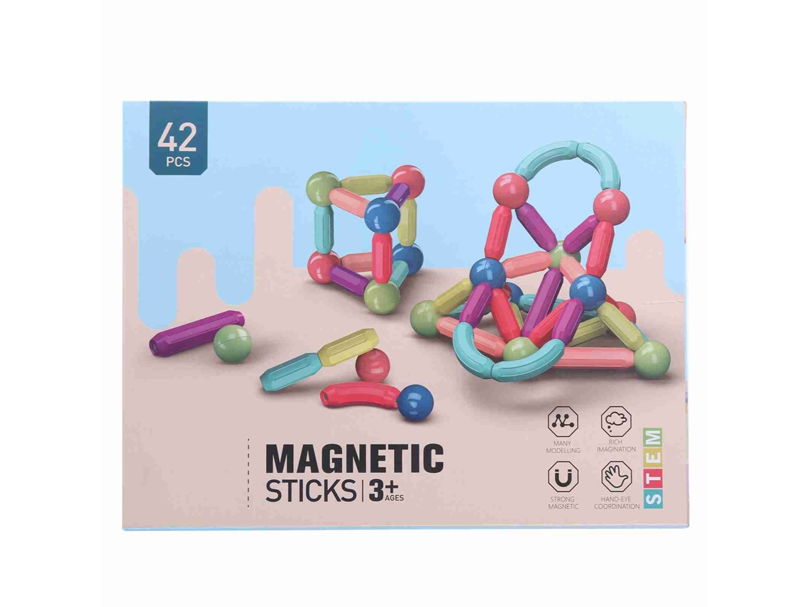 Brinquedo De Montagem Magnética Blocos De Construção 42pcs Para Crianças Educativo