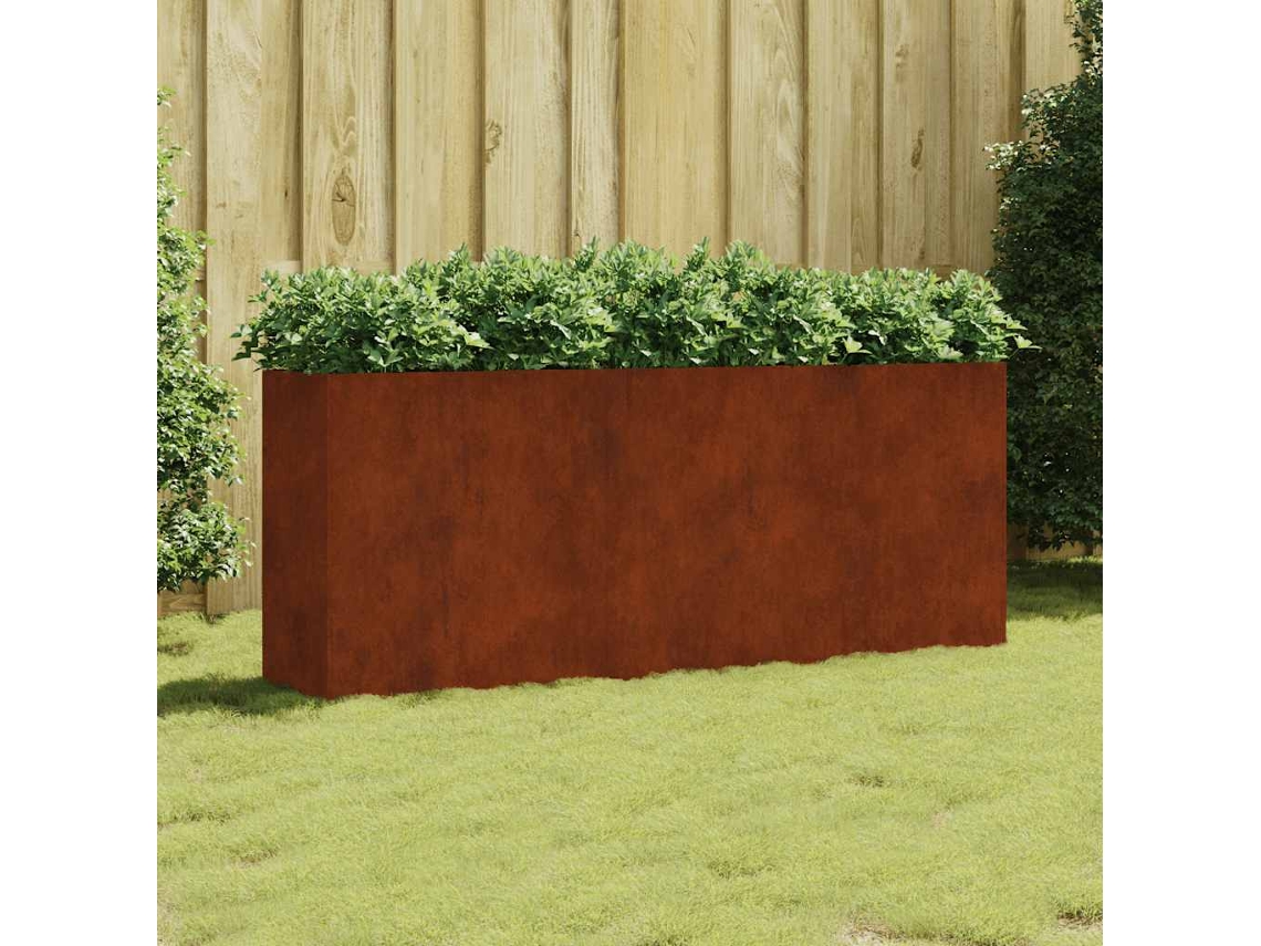 Vidaxl Canteiro Elevado De Jardim 200x40x80 Cm Aço Corten