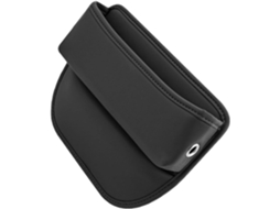 Organizador Lateral Multifuncional E Prático Para Banco De Carro Em Couro Preto.