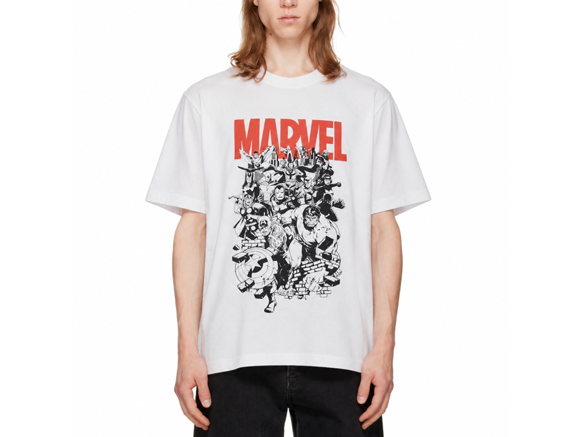 Rockinstone Marvel Comics Bw Character T-shirt Classic Unisex Adults Size:s