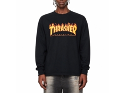 Thrasher Flame Logo Long Sleeve T-shirt Unisex Adults Size:xl