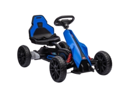 Kart Elétrico Para Criança Pp, Metal E Eva Cor Azul 100x58x58,5 Cm Homcom