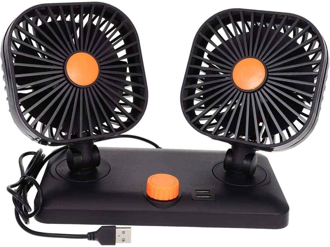 Ventilador Elétrico Portátil Levemolo 12v Usb Para Carro, Ar Condicionado, Interface Usb Dupla, Ventilador Silencioso