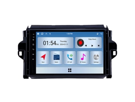 Autorrádio Multimédia 6Gb Ram 128Gb Rom Carplay ROVERONE para Toyota Fortuner 2 2015-2020 Carro Rádio Bluetooth Gps Navegação