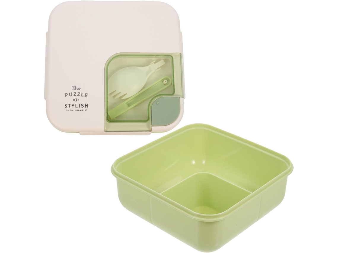 Marmita Portátil Kichvoe Para Micro Ondas Com Compartimentos, Design Leve Em Pp E Silicone, Ideal Para Uso No Escritório