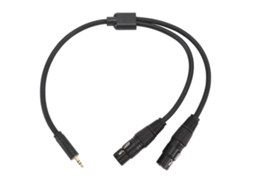 Cable doble 3,5 mm a XLR hembra 22 AWG para estudio y directo | S/MARCA