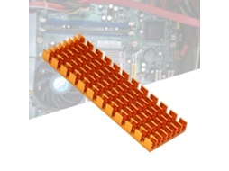 Dissipador De Calor M.2 Ssd 2280 Pcie Aleta De Resfriamento 70x22x6mm Para Desktopsdourado