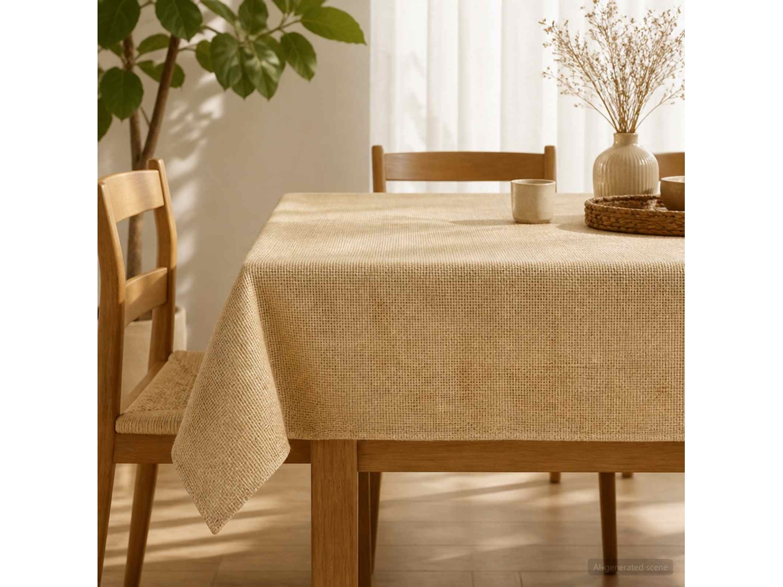 Vidaxl Toalha De Juta Natural 140 X 240 Cm 100% Juta Tossa