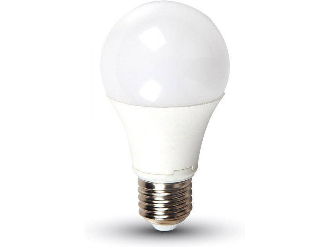 Lâmpada LED Plastic 11W A60 3000K E27 V-TAC